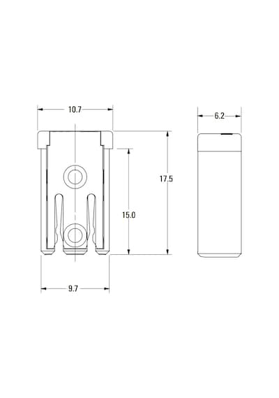 M Kasa Oluklu Sigorta 40 Amper Yeşil Mcase Cartridge 40a 200