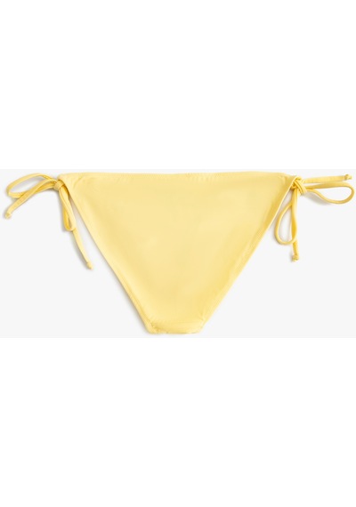 Koton Brazilian Bikini Altı Basic Yanları Bağlama Detaylı Sarı 4sak00143mm Sarı