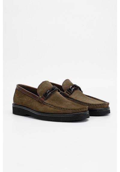 Valmenti Erkek Taba Süet Hakiki Deri Loafer Ayakkabı 342 8001 Erk Ayk Sk23/24 Taba