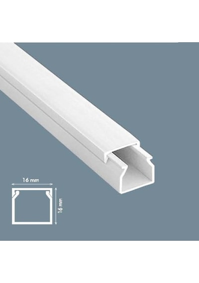 Mutlusan Kablo Kanalı 240 Metre 16X16 Mm Canalex Yapışkan Bantlı