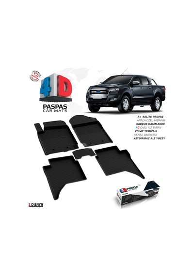 Ford Ranger 4d Havuzlu Paspas 2015-2023 A+kalite