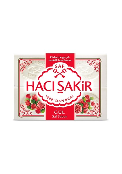 Hacı Şakir Gül Beyaz Kalıp Sabun 4x150 G - 6 Adet Tarı Diğer