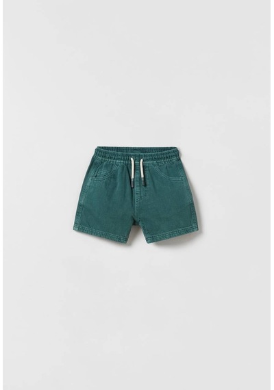 Noble Kids Erkek Çocuk Basic Denim Şort Yeşil