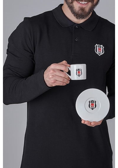 Neva N3422 Beşiktaş Lisanslı Arma Logo 2'li Kahve Fincan Takımı-Bjk