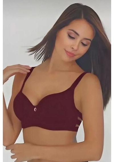 Moon Wear Lastik Şeritli Basıc Sütyen Siyah