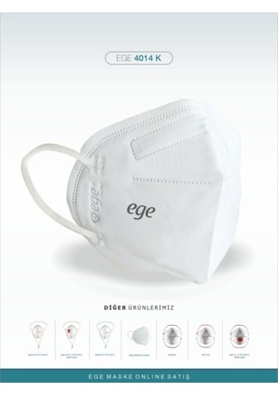 Ege Maske 4014-K Ffp2 Nr N95 Ventilsiz Maske 25'Li