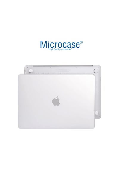Apple Uyumlu MacBook Air 13 M1 Chip A2337 Shell Rubber Kılıf - Şeffaf