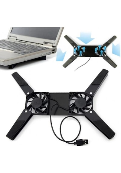 Katlanabilir 2 Fanlı Laptop Soğutucu