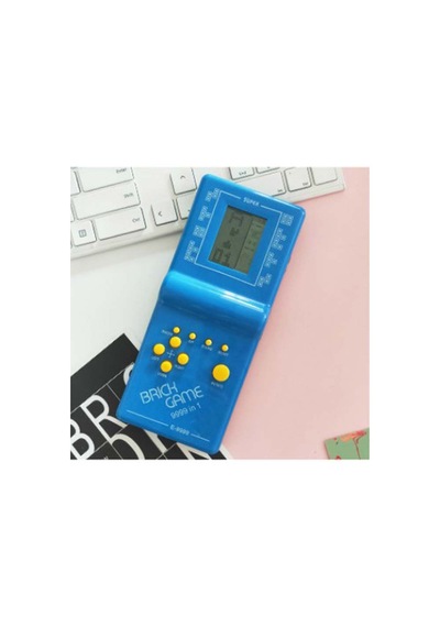Tetris Oyunu Nostaljik Dijital El Atarisi Oyuncak 1 Adet Piller Ürüne Dahil Mavi Renk