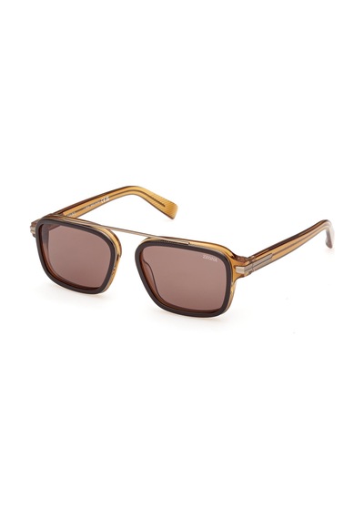 Zegna Ez0299 50e Erkek Güneş Gözlüğü Kahverengi