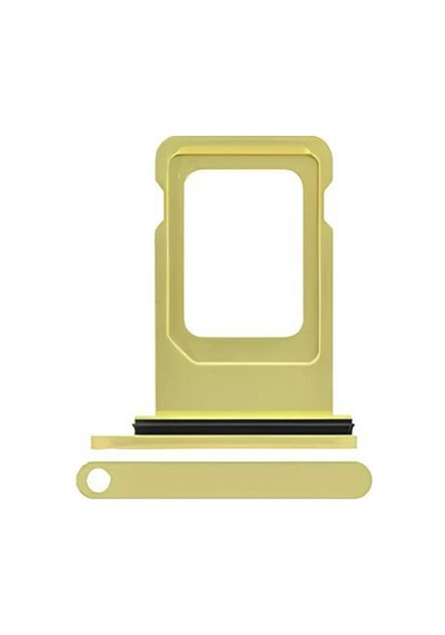 Apple Uyumlu iPhone 11 Sim Çekmecesi Tek Simli Modeller İçin Sim Kart Yuvası Sarı Renk