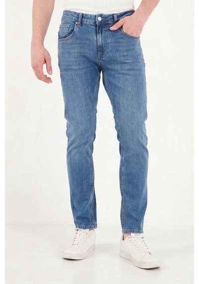 Buratti Pamuklu Normal Kalıp Jeans Erkek Kot Pantolon 2203c50parma Mavi