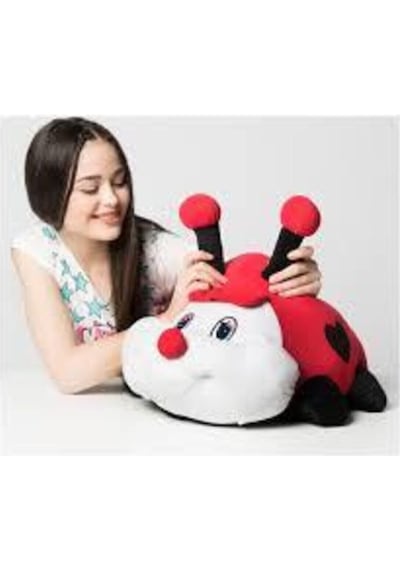 Oyuncak Uğur Böceği Peluş 35 Cm Oyuncak Uyku Ve Oyun Arkadaşım Kırmızı