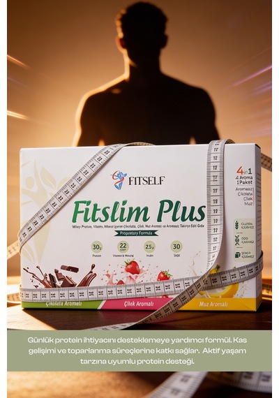 Fitslim Protein Tozu Deneme Seti 3 Aroma 1 Aromasız + Shaker