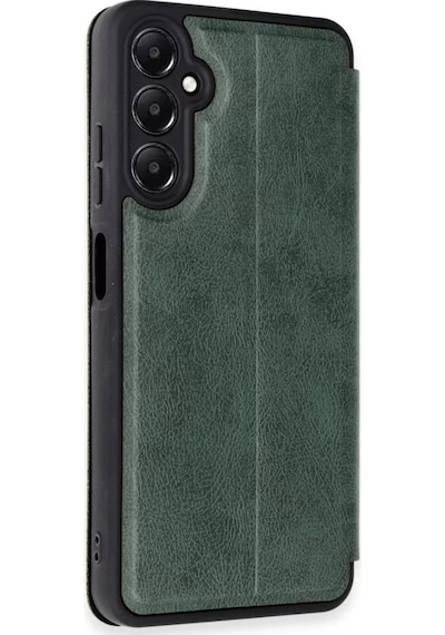 Newface Samsung Galaxy A35 5g Kılıf Flip Cover - Koyu Yeşil
