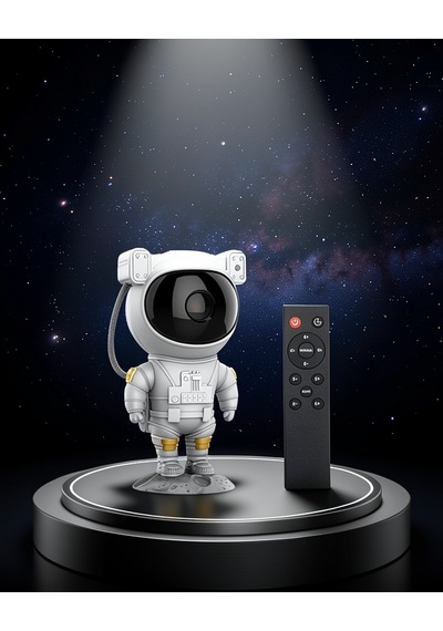 Astronot Samsung Uyumlu Galaxy Projektör 8 Efektli Uzaktan Kumandalı Led Gece Lambası