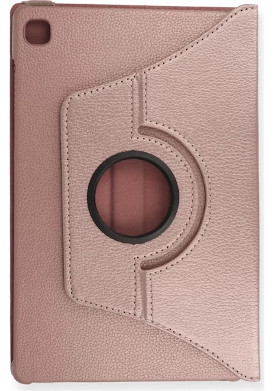 Newface Samsung Galaxy Uyumlu T500 Tab A7 10.4 Kılıf 360 Tablet Deri Kılıf - Rose Gold Arka Kapak