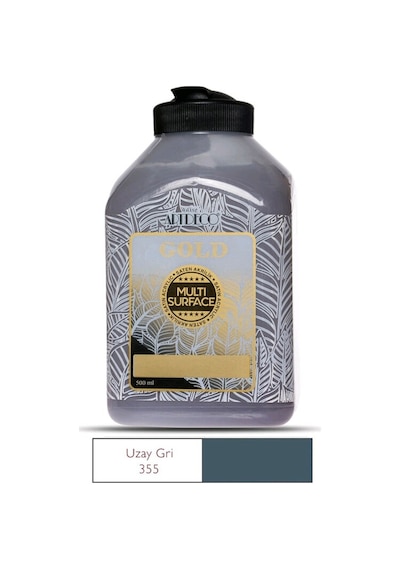 Artdeco Gold Multi-Surface Akrilik Boya 500 Ml Uzay Gri 355 P 1