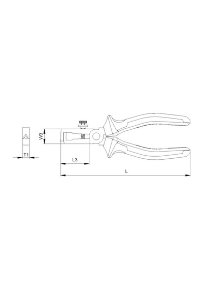 E25-11-0160 Kablo Sıyırma Pensesi 160 Mm