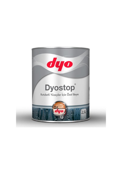 Dyo Stop Rutubetli Yüzeyler Için Özel Boya 0,75 Lt.