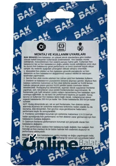 Yamaha Xt 660 Tenere Arka Fren Balatası Bak Brakes