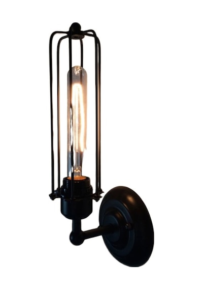 Mylights Retro Kafes Aplik Siyah Rustik Aplik Siyah