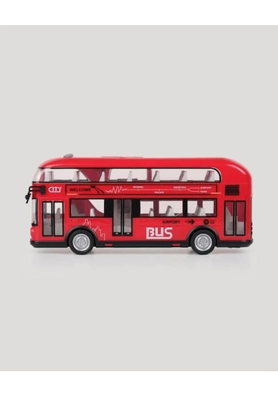 Let S Be Child Let S Drive Sesli Ve Işıklı Tur Otobüsü Keşif Ve Yolculuk Temalı Oyuncak Araç Kırmızı
