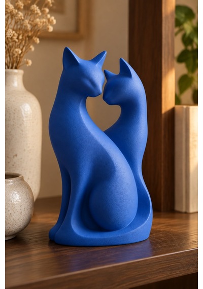 Kedi Çifti Biblo Minimalist Dekorasyon 84025612