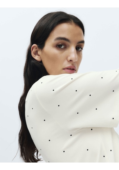 Marks & Spencer Desenli Pijama Takımı T37004643f Krem Mix