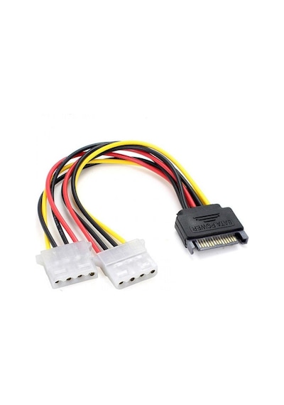 Dişi İde Power Erkek Sata Power 2x Dişi Molex Erkek Sata Power Kablo