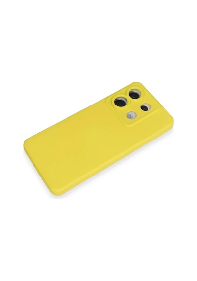 Xiaomi Redmi Note 13 Pro 5g Kılıf Nano İçi Kadife Silikon - Sarı 0.2M-Çok Renkli