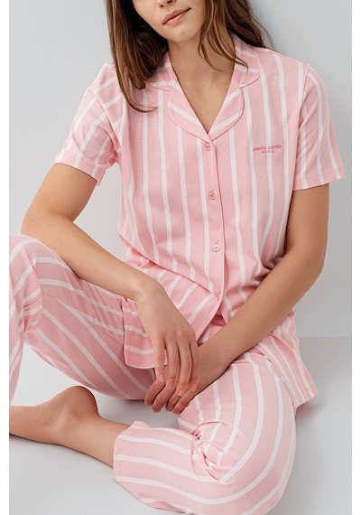 Pierre Cardin Kadın Pembe Gömlek Pijama Takım Pc9153-s-v2 Pembe