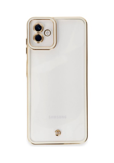 Galaxy A04 Kılıf Liva Lens Silikon - Beyaz
