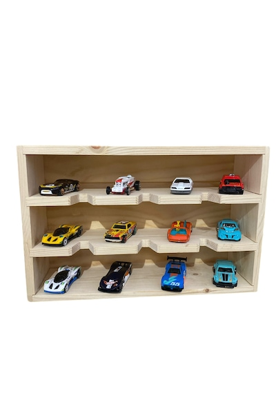 Hot Wheels Mini Gt Araç Sergileme Hobi Koleksiyon Arabasız Ahşap