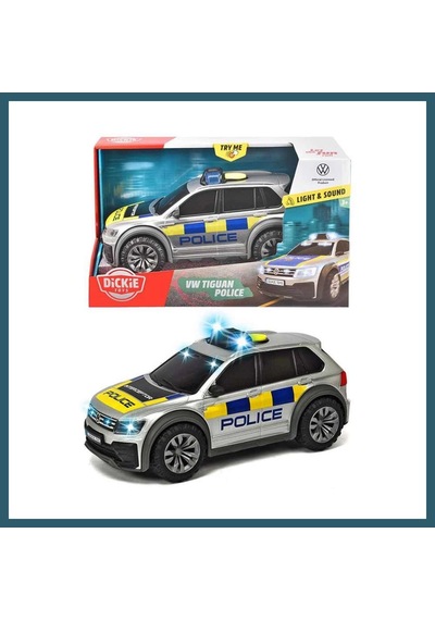Bezos Dickie Işıklı Ve Sesli Vw Tiguan Polis Arabası Ob