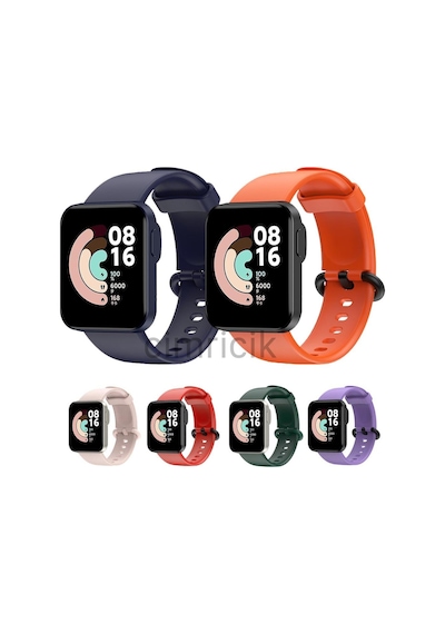 Xiaomi Mi Watch Lite Kordon  Pime Tam Uyumlu Silikon Kayış