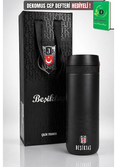 X Dekomus Lisanslı Beşiktaş Özel Çanta Kutulu 550 Ml Çelik Termos Altın