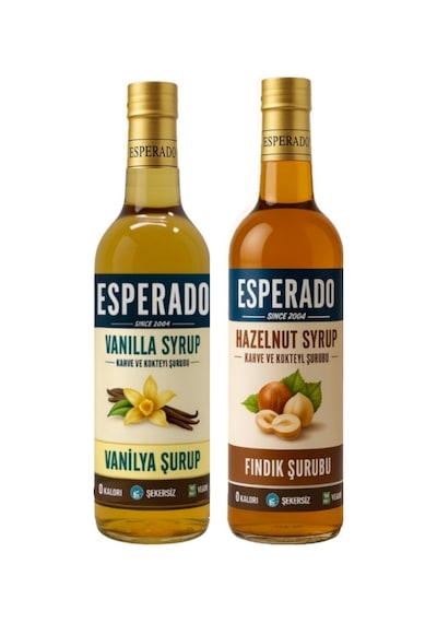 Şekersiz Sugar Free Vanilya Fındık Aromalı Kahve Şurubu 750 Ml X 2 Adet Diğer