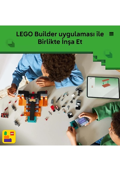 LEGO® Minecraft® Wither Savaşı 21590 - 8 Yaş Üzeri Çocuklar için Eşya Yapma Masası İçeren Yaratıcı Oyuncak Yapım Seti (494 Parça)