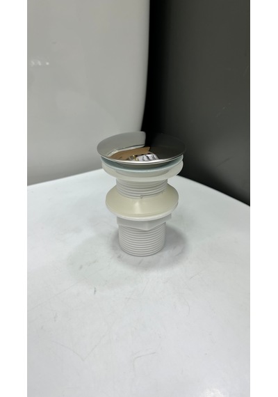 Krom Lavabo Gideri Pop Up Bas Bırak Sifon