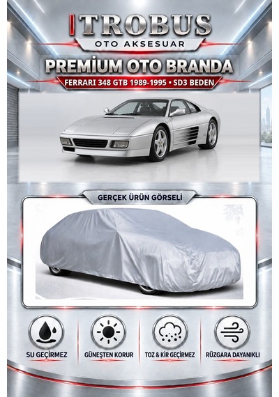 Ferrari 348 Gtb 1989-1995 Uyumlu Premium Araba Brandası Oto Branda Sd3 Beden