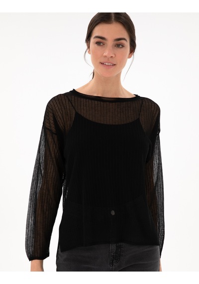 Pierre Cardin Kadın Siyah Kazak /triko 50305604-vr046 Siyah