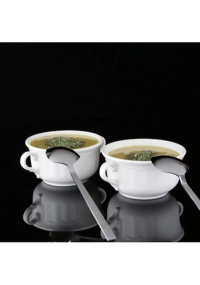 Çorba Kasesi Çift Kulplu Çorbalık Porselen Çorba Kabı 11 Cm 2 Adet Güral Porselen