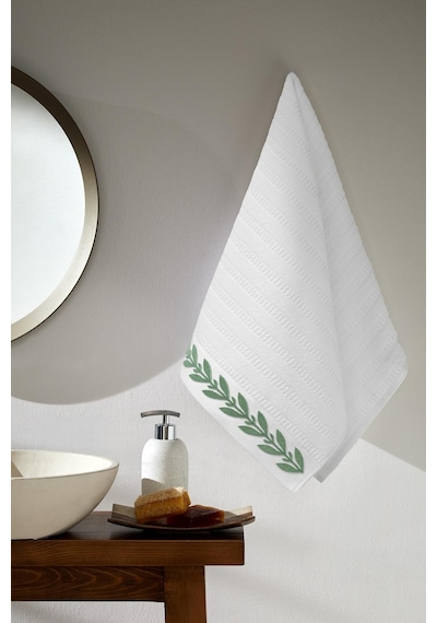 Özdilek Bergamot Butik El Ve Yüz Havlusu 50x90 Cm Beyaz