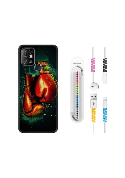 Infinix Hot 10 Kılıf Kablo Koruyuculu Boks Eldiveni 1763