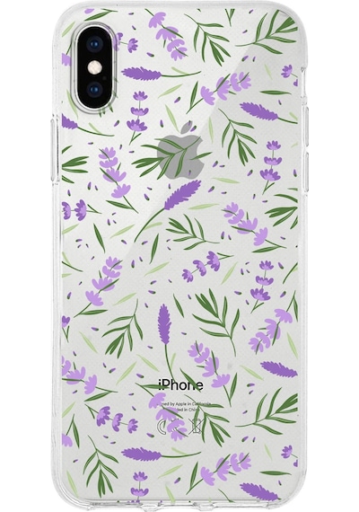 Apple Uyumlu iPhone Xs İle 1mm Slim Fit Water Color 3 Baskılı Şeffaf Kılıf