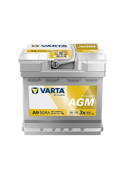 Varta A9 12v 50ah 540a Dynamic Start Stop Agm Akü Üretim Tarihi:2025