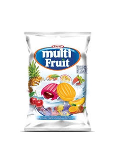 Multi Fruit Meyve Sosu Dolgulu Sütlü Bonbon Şekerleme 500 Gr.