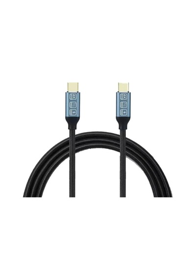 Philips Uyumlu 5A 100W UsbA to Type-C Örgülü 1.2M Hızlı Şarj Kablosu+ ScHitec Type-C to UsbA 3.0 Dönüştürücü Adaptör
