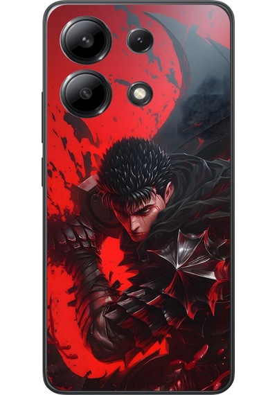 Xiaomi Redmi Note 13 Uyumlu Şeffaf Kılıf Berserk 3 Tasarımlı